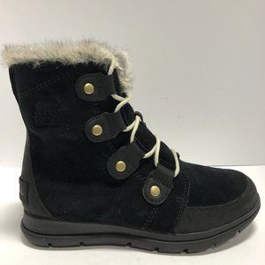 Sorel Women’s Explorer Joan Waterproof Boot Black Size 7 M